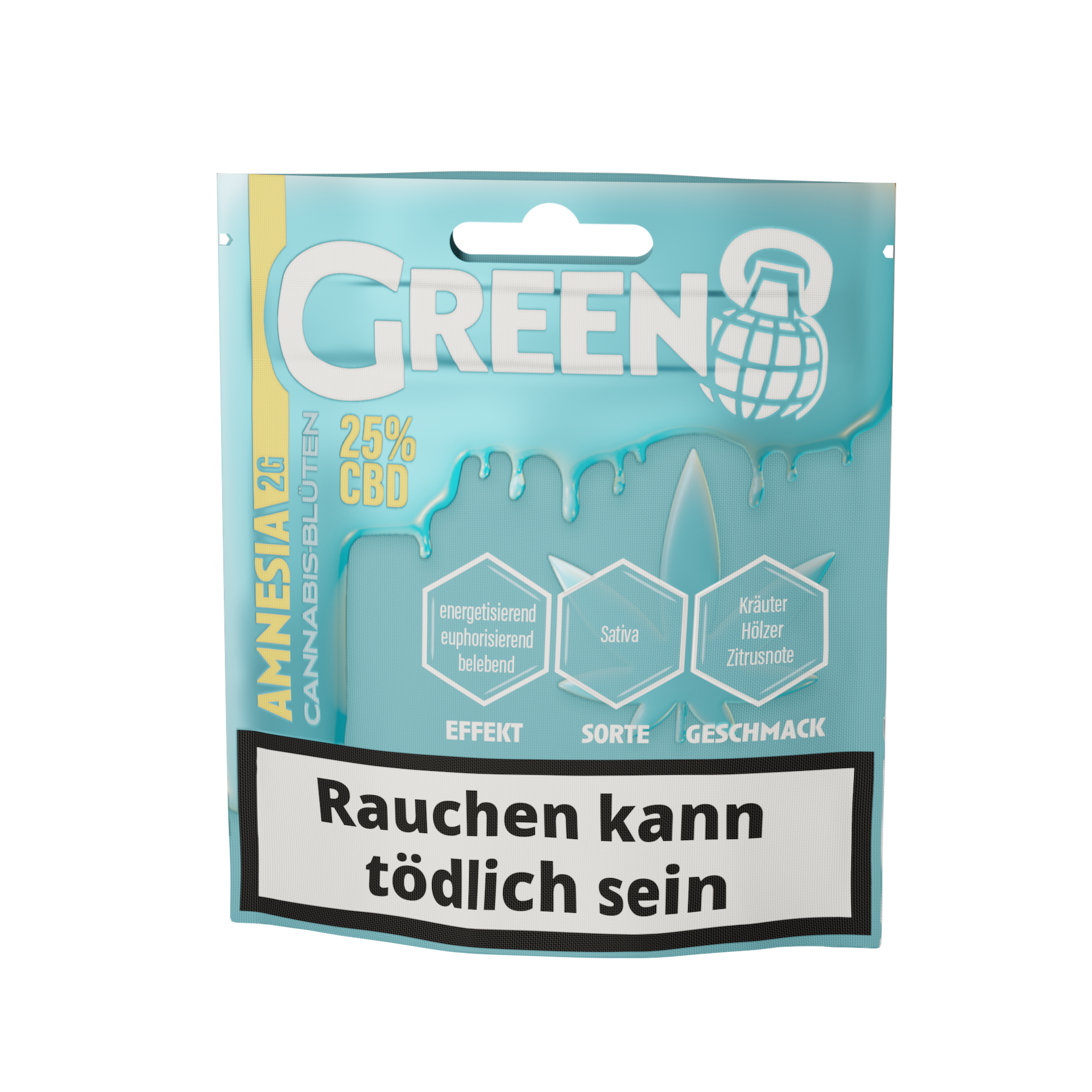 Green8 - Amnesia Haze - CBD Blüten 2g