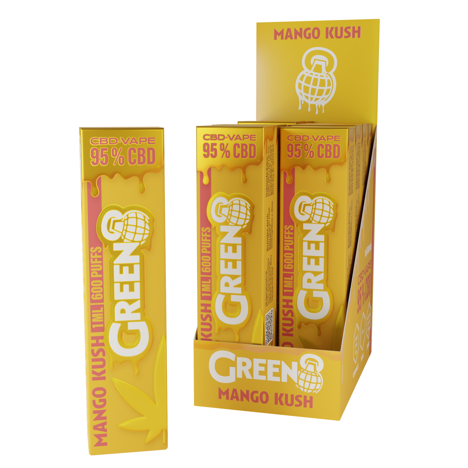 Green8 - Mango Kush - CBD Vape 1ml