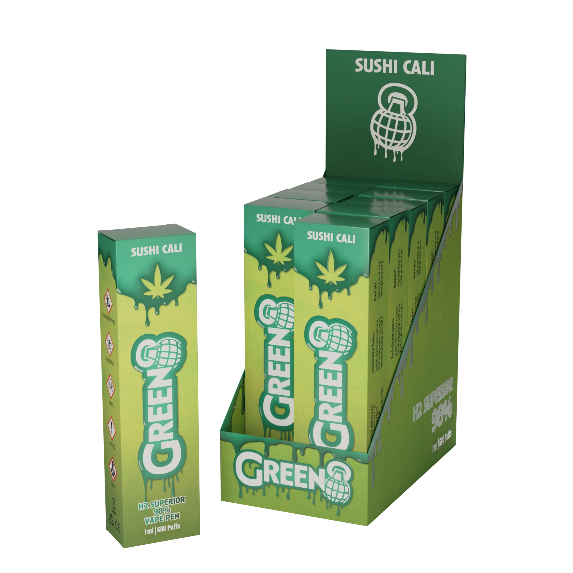 Green8 - Sushi Cali - H2 Superior Vape 1ml