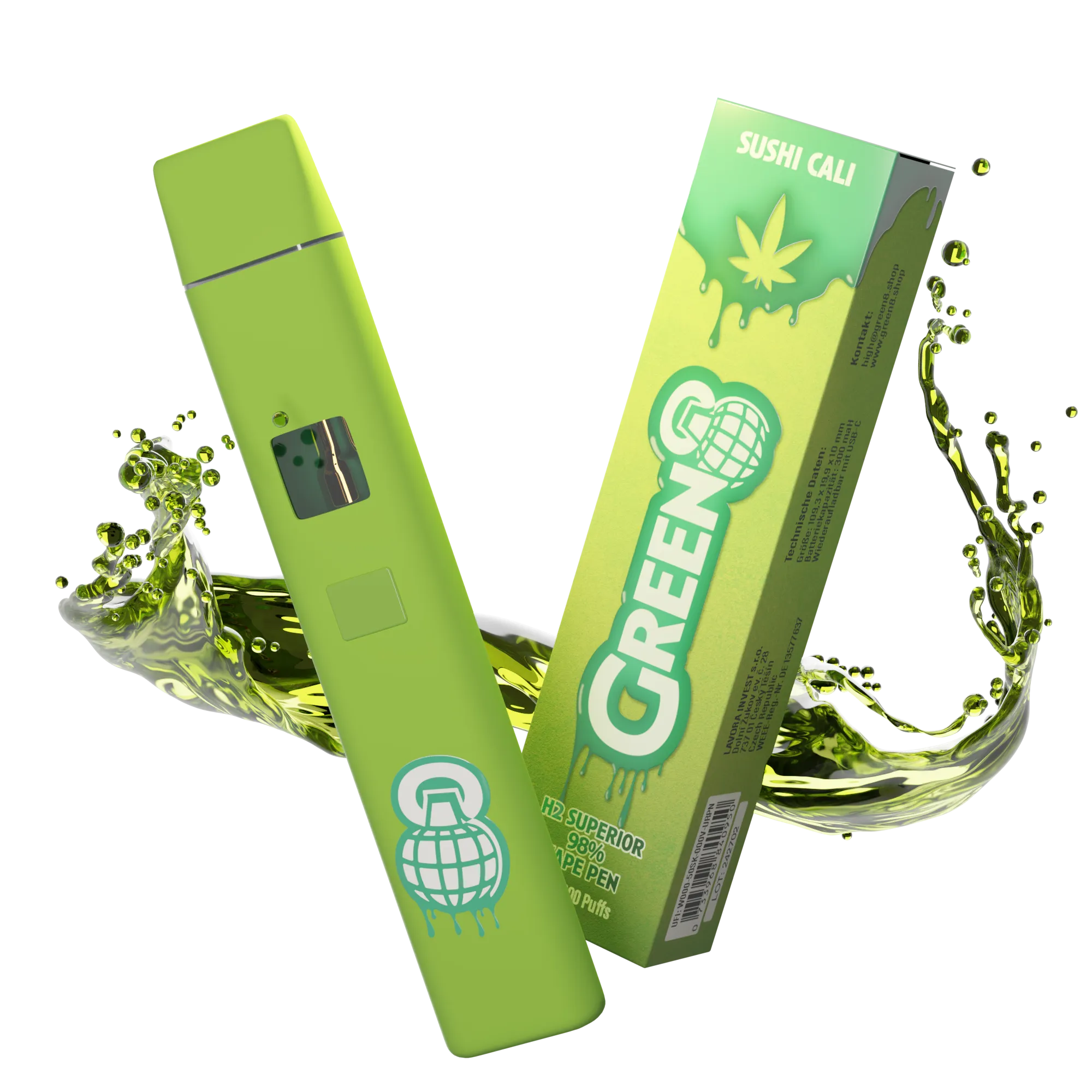 Green8 - Sushi Cali - H2 Superior Vape 1ml